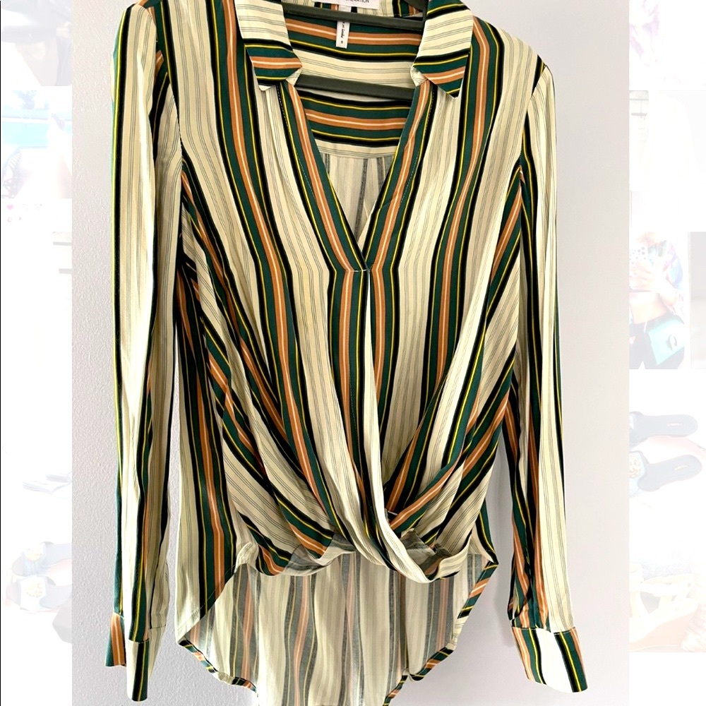 Bcbg Generation linen top.